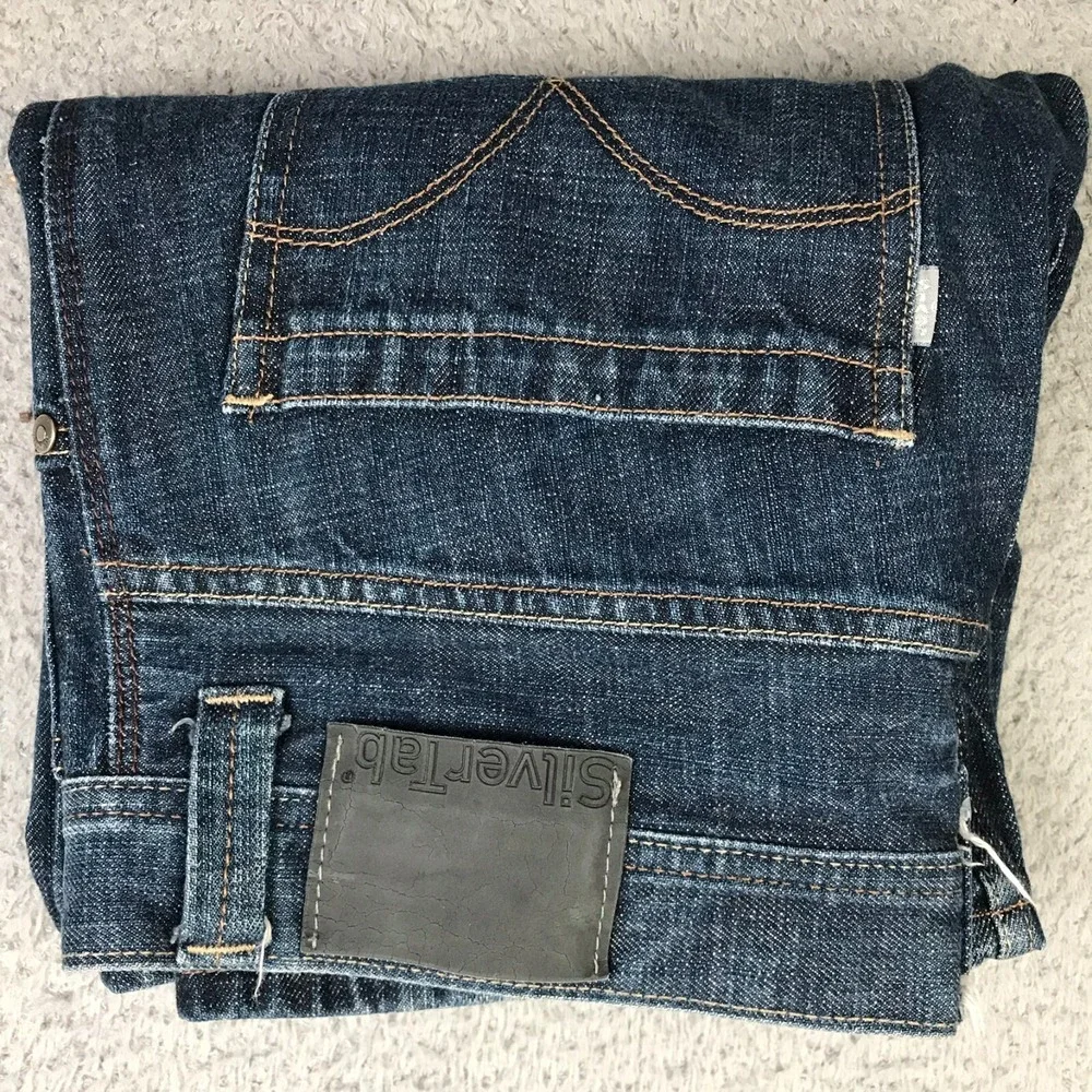 Levis Silvertab Jeans Mens‎ 34 (34x27) Loose Relaxed Skater Y2K Grunge Hip Hop